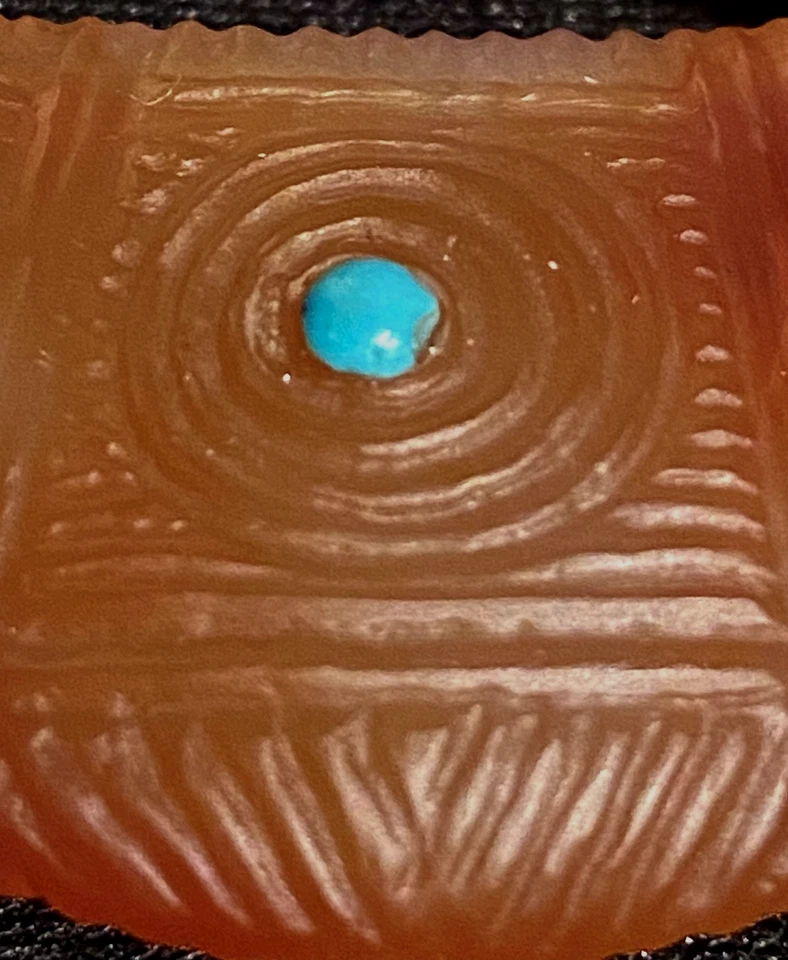 Ágata natural antigua tallada a mano SAFAVID persa islámica de Oriente Medio siglo XVII Foto 4 de 4