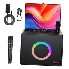 Karaoke Machine for Adults, Built-in 14 Inch Tablet with Lyrics Display, Large