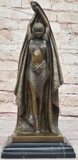 Art Deco Russian Dancers Bronze Statue Demetre Chiparus Nouveau Sculpture Marble