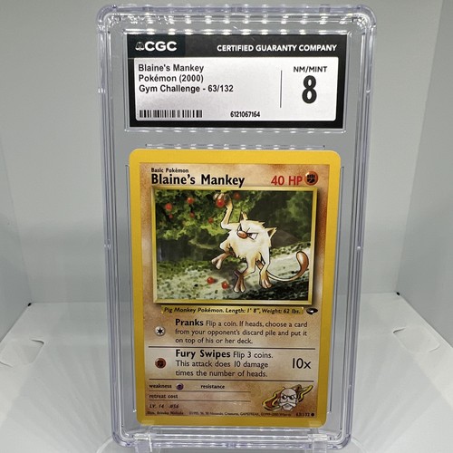 Wizards of the Coast Blaine's Mankey 63/132 Gym Challenge 2000 ENG CGC