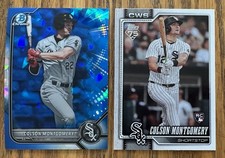 COLSON MONTGOMERY ROOKIE CARDS!! 2022 BOWMAN CHROME SAPPHIRE & 2026 TOPPS RC