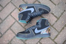 Nike Terminator High Black Mystic Green Pattern Hi Top Trainers UK 9 