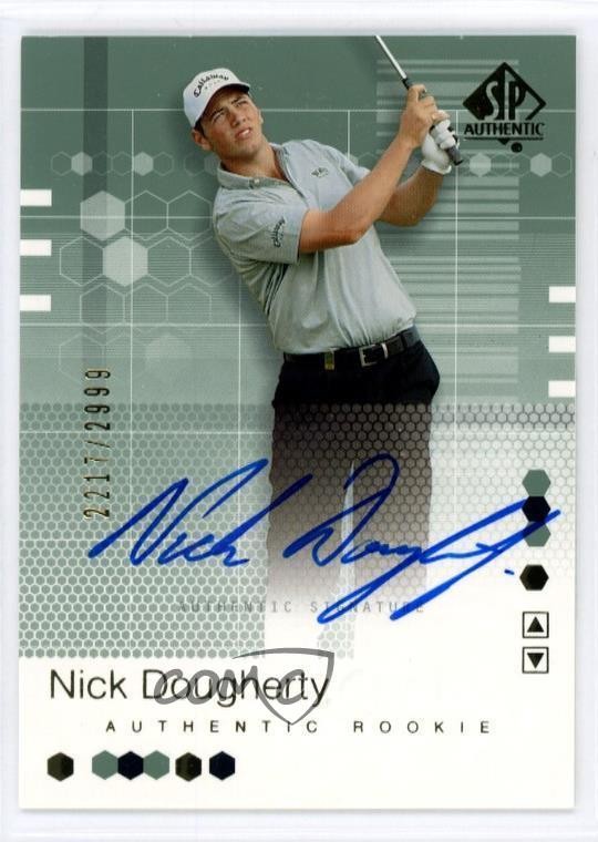 2002 SP Authentic Signature /2999 Nick Dougherty #97 Rookie Auto RC 1u5y