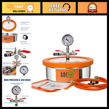 1 Gallon Stainless Steel Vacuum Chamber Kit for Resin, Silicone & Epoxy Degassin