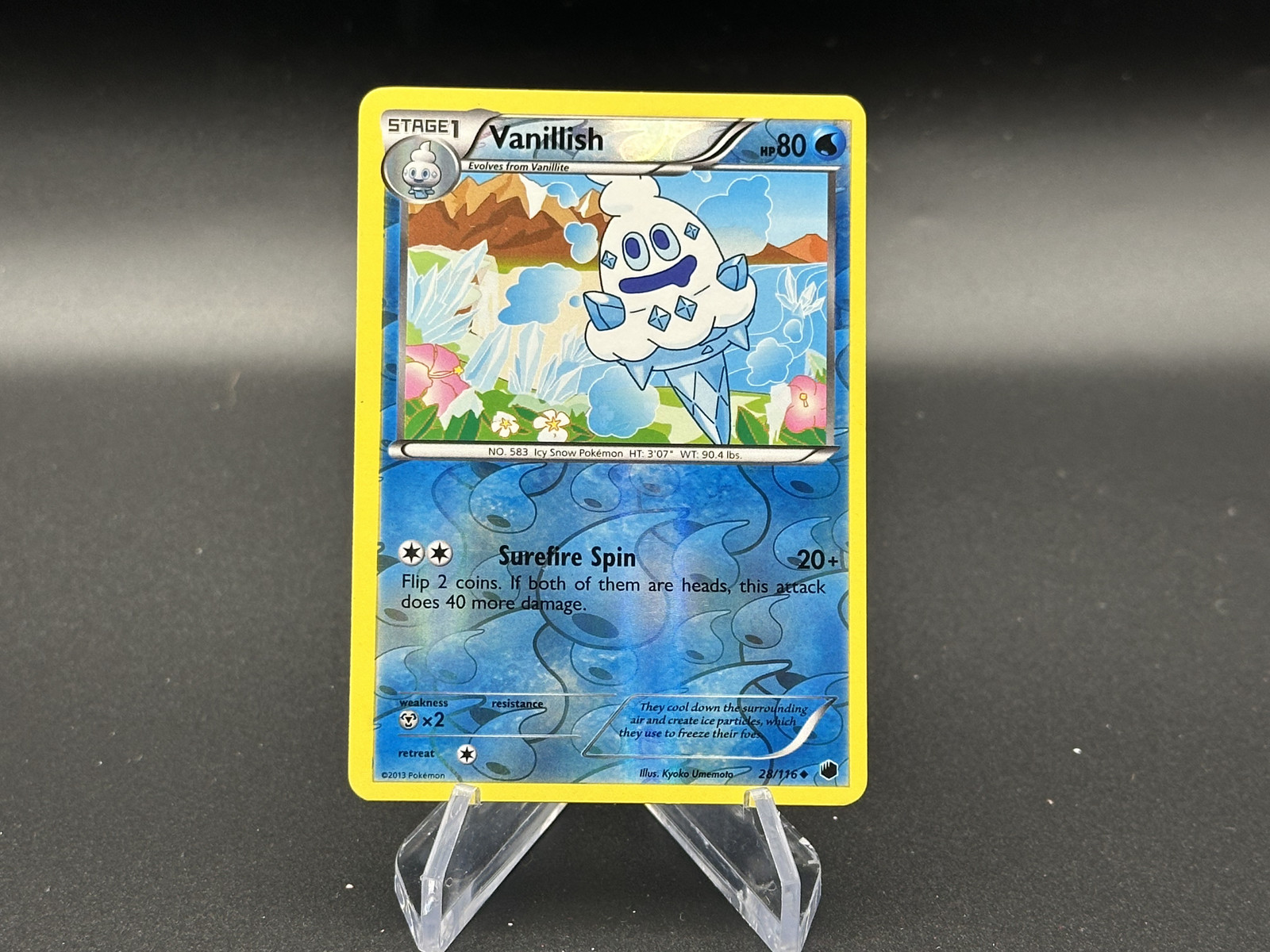 Vanillish - Reverse Holo - 28/116 Plasma Freeze - Pokémon TCG - 2013