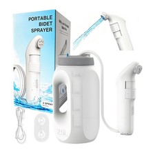 Portable Bidet for Travel,Large Handheld Bidet Sprayer with 2.5L Peri Bottle,...