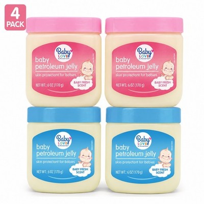 4 Pack Baby Petroleum Jelly 6 oz Each Skin Protectant Moisturizer Baby Fresh Sce