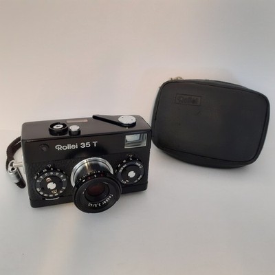Rollei 35 T 35mm Film Camera, 40mm f/3.5 Tessar Lens, Singapore | WORKING