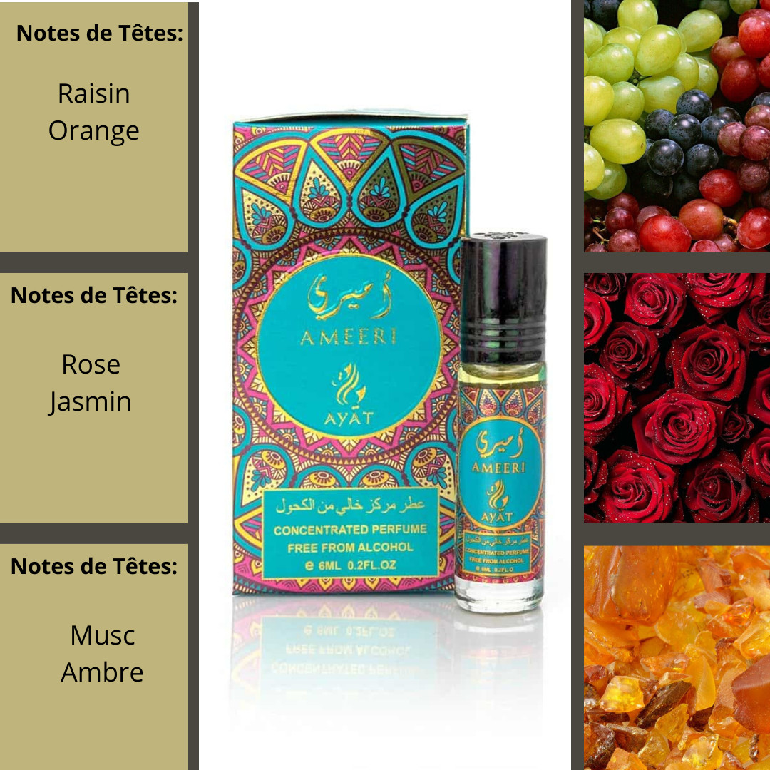Huile Parfumée Ameeri Ayat Perfumes Elixir de Luxe Concentré 6 x 6ml - 3