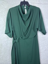 asos Design Dress Green Size 6 Beautiful Flattering Any Body Type 