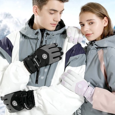 Snowflake Cartoon Print Gloves Winter Touchscreen Waterproof Windproof Warm Glov