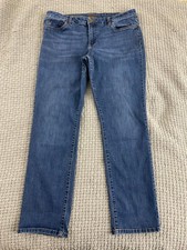 KUT From The Kloth Mid Rise Straight Womens Jeans Blue Size 14