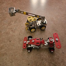 MECCANO car and construction vehicle build your own vehicles set of 2