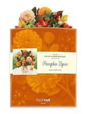 New Pumpkin Spice Fresh Cut Paper Pop-up Bouquet Card