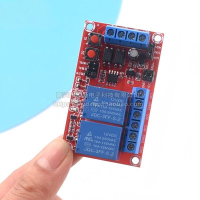 #ad #ad 12V Relay Module Button Self Locking Interlock Trigger With Switch Light Spares $12.99