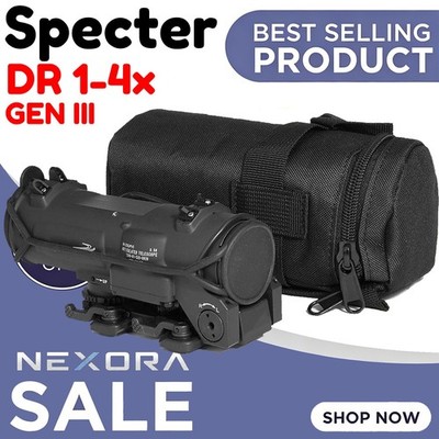EvolutionGear SPECTERDR GEN3 1-4X SCOPE 2025 Ver. BK COLOR USA STOCK