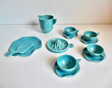 DINETTE ANCIENNE EN CÉRAMIQUE ÉMAILLÉE - VINTAGE - VERS 1940/1950