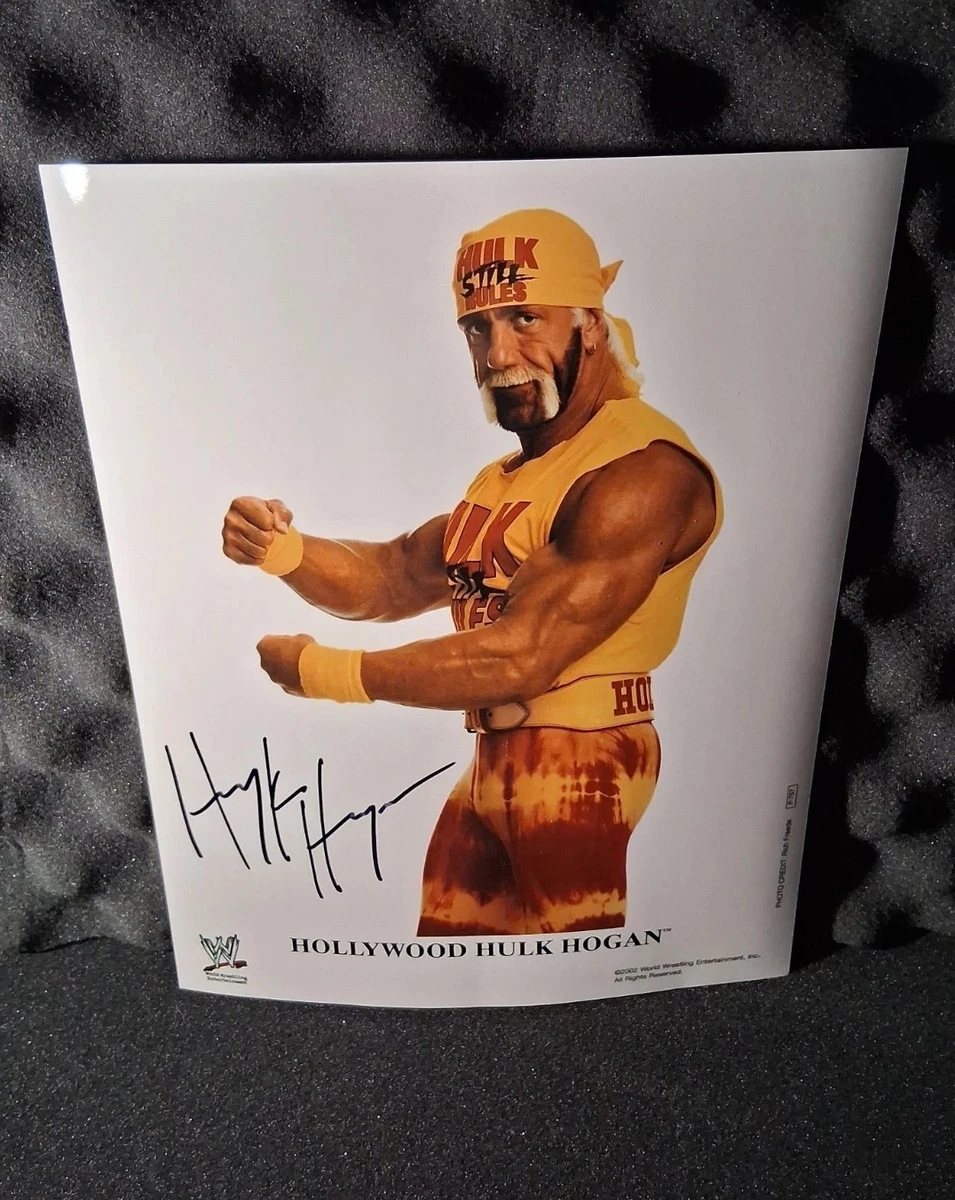 Hulk Hogan WCW Wrestling Оригинальные Товары с Автографом
