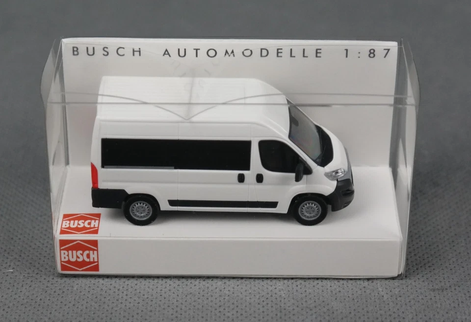 BUSCH 54650 H0,1:87 Fiat Ducato, Bus, Weiß FORMNEUHEIT 2025! - Bild 2 von 4