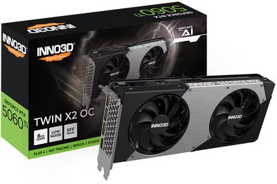 INNO3D GeForce RTX 5060 Ti Twin X2 OC 8GB Grafikkarte DP/HDMI