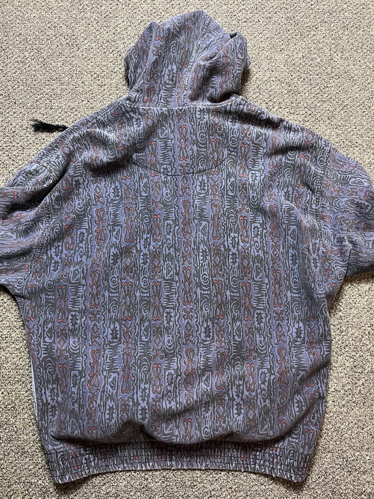 Vintage Quiksilver Zip Up Hoodie 80s Rare Surf XL AOP image 5