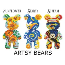 Artsy bears | building block bears based on famous paintings | 3280 pcs