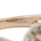 LeVian 14k Rose Gold Blue Topaz Chocolate Diamond Halo Sz 7.5 Ring #JB751-1 — photo 6
