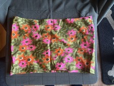 Vintage Vera Neumann Silk Floral Abstract Mod MCM Headband Infinity Scarf Boho