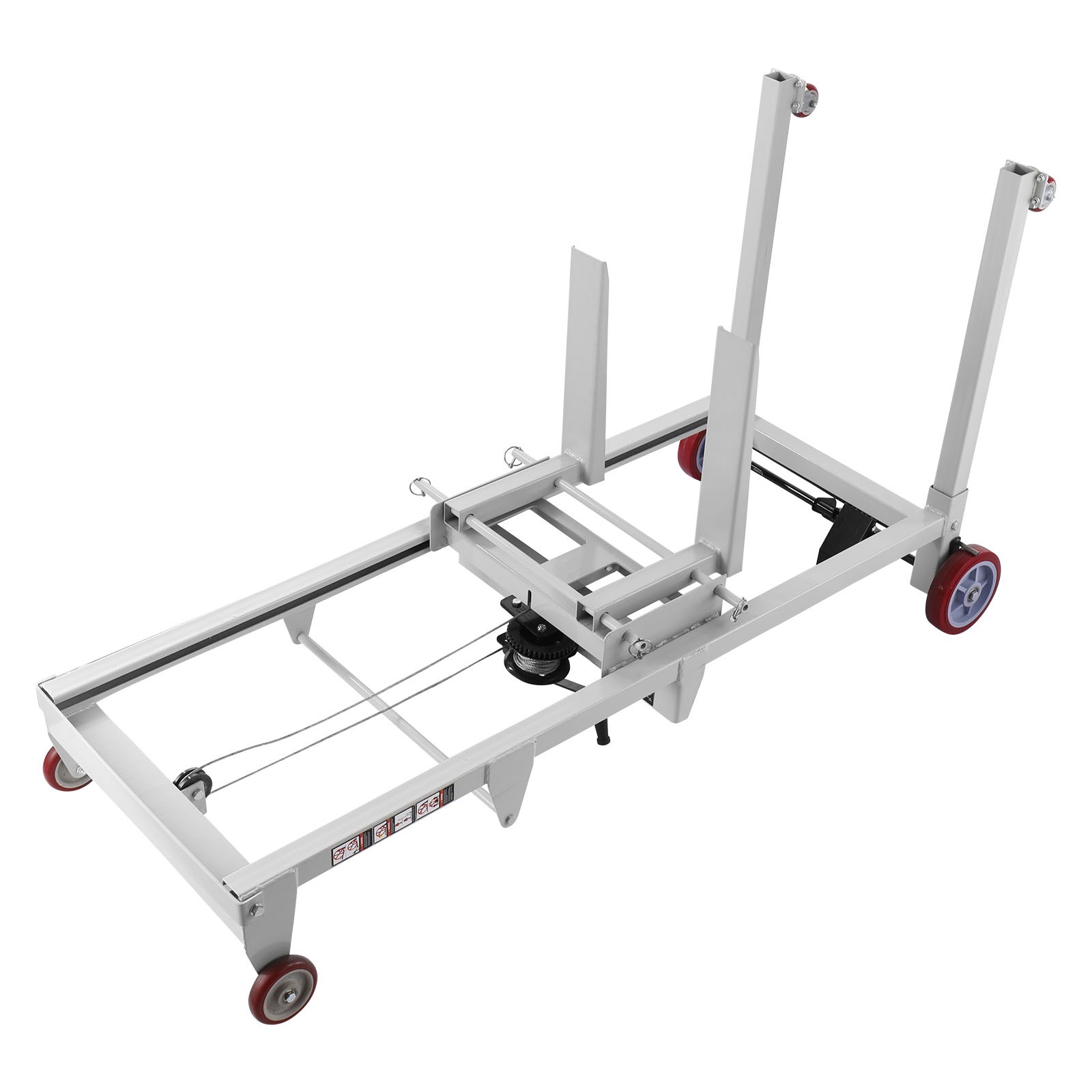 Uimoso Material Lift Winch Stacker 551 lbs Capacity Pallet Truck with 70 in Lift