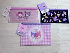Sanrio My Melody Kuromi PVC Pouch Glitter Pouch Clear File Folder Japan