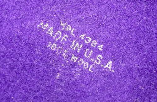Vintage Purple Hat Wool Floral Black Bow USA Preowned - Bild 9 von 14