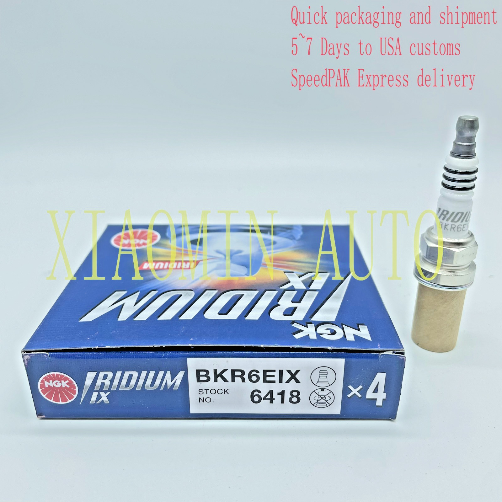4Pcs Spark Plug Iridium IX NGK 6418 BKR6EIX Fits for Dodge Neon SX 2.0 2003