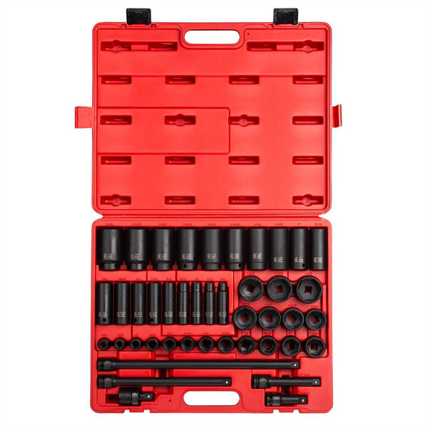 Sunex 43-Teiliges 1/2 Zoll Antrieb 2568 Fractional SAE SteckschlüSselsatz-image
