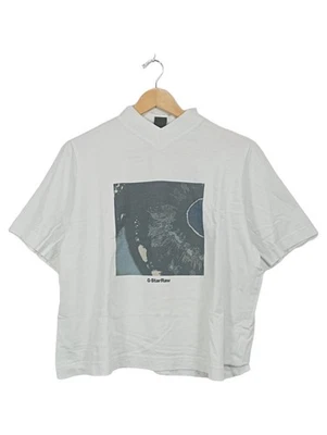 G-Star RAW T-Shirt Femme Blanc Imprimé Logo Urbain (EU 42, INT L) - Photo 1/2