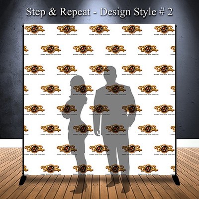Custom Step and Repeat Backdrop Banner Logo Event 7ftx7ft thru 12x10ft (02)