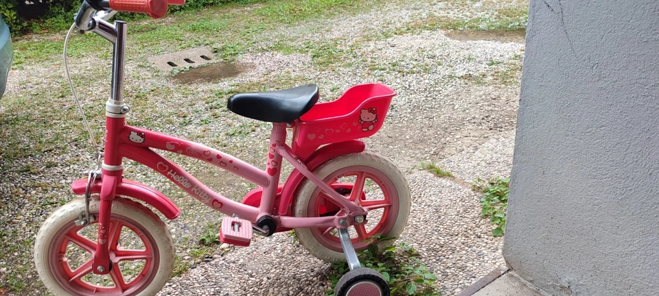 Bicicletta per Bambina 12" 1 Freni Hello kitty Rosa - Immagine 3 di 4