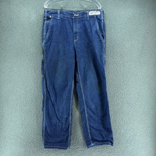 Carhartt FR Jeans Mens 34x32 Blue Denim Flame Resistant Carpenter Work Pants PPE