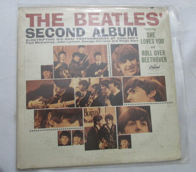 THE BEATLES SECOND ALBUM VG/G+ VINYL LP L18