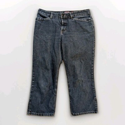 Vintage Roxy Jeans Juniors 9 Blue Denim Quiksilver Y2K Straight Leg USA Made