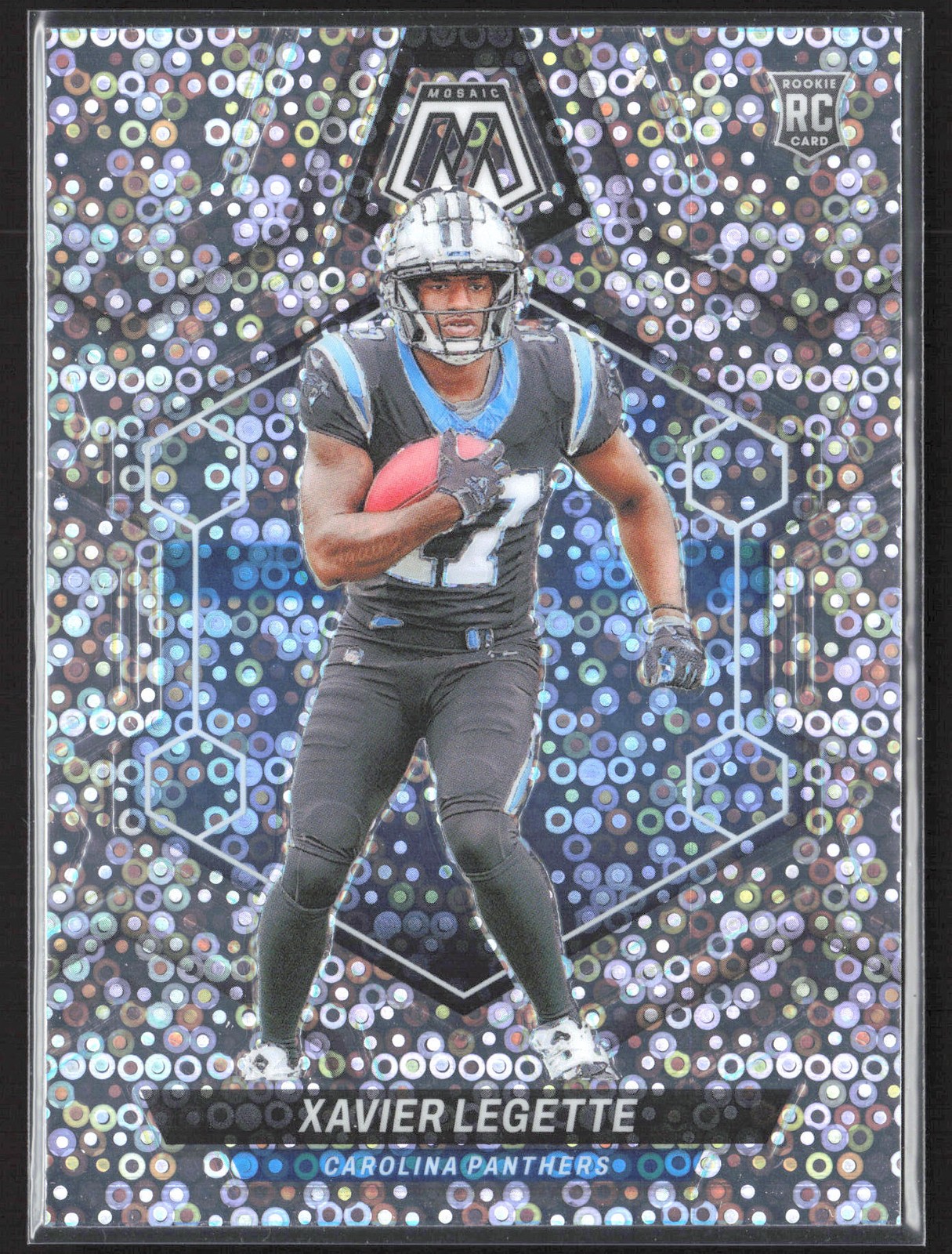 2024 Panini Mosaic #332 Xavier Legette Mosaic No Huddle Silver