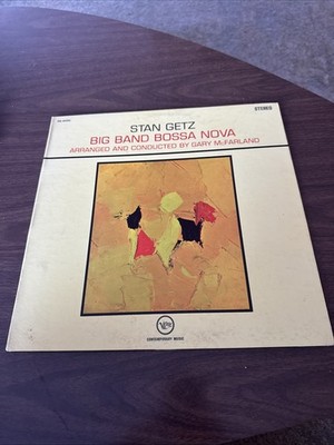 Stan Getz : Big Band Bossa Nova Verve LP Gatefold First Press Stereo 1962