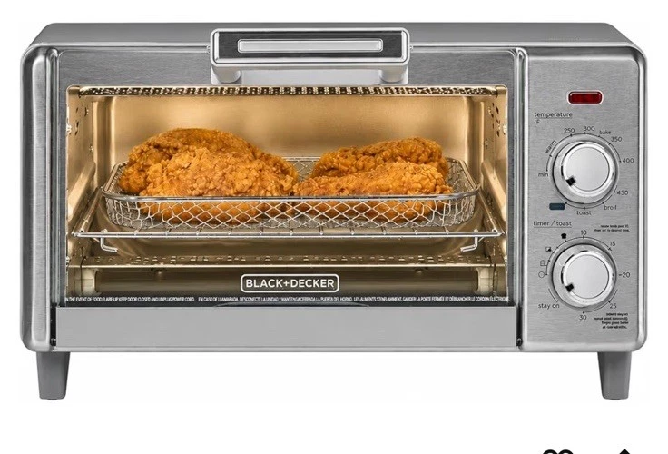 BLACK+DECKER Crisp 'N Bake Air Fry Countertop Convection Toaster Oven, Medium
Opens in a new window