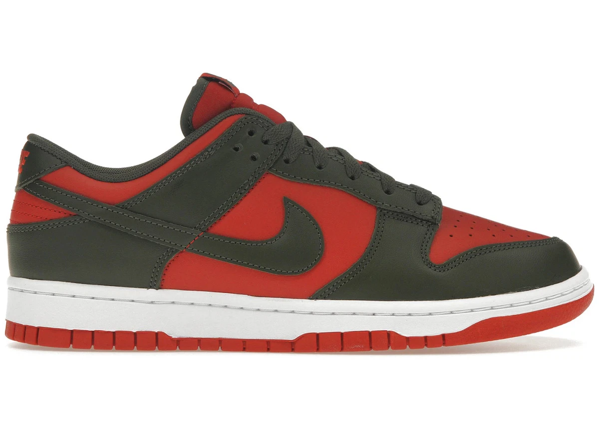 Nike Dunk Low Cargo Khaki Mystic Red for Sale | Authenticity
