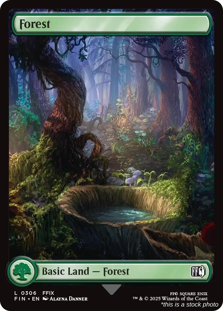 Forest (0306) (FIN 306), Normal, FINAL FANTASY, MTG