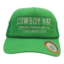Sendero Provisions Co. Cowboy Mesh Snapback Trucker Hat Green/White -One Size