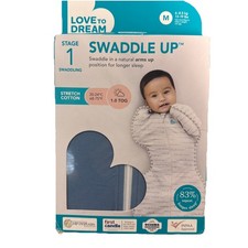Love To Dream Swaddle UP Orginal - Dusty Blue- Medium 1.0 Tog