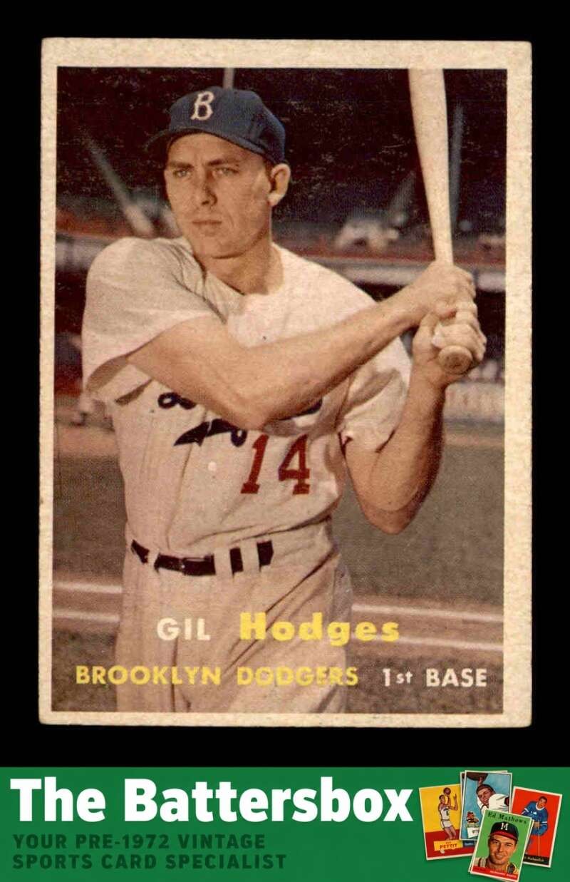 1957 Topps #80 Gil Hodges   VGEX X3762689