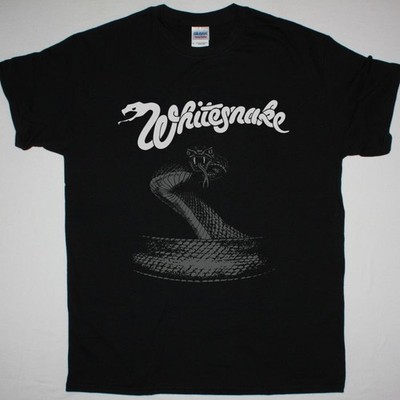 Whitesnake Ready An Willing Black T-Shirt Rock Band Tee