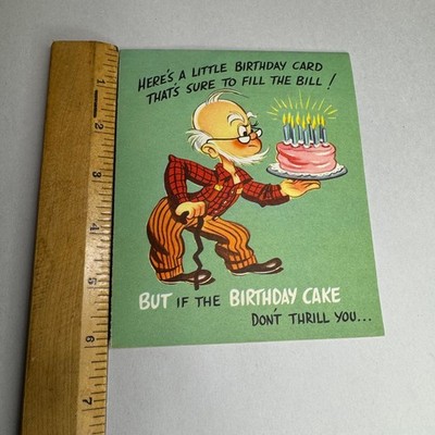 Vintage Pinup Cheesecake Birthday Card Pop Up 1950s Mid Century USA