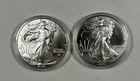 Qty 2-2021 American Silver Eagle 1 oz .999 Fine Silver Coin Type 2 Landing Eagle